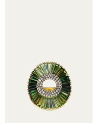 Nak Armstrong - 18K Sensu Pleated Collar Ring With Gemstones - Lyst