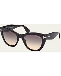 Tom Ford - Cara Plastic Cat-eye Sunglasses - Lyst