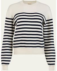 Khaite - Viola Stripe Cashmere Sweater - Lyst