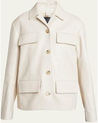 Proenza Schouler - Roos Laqured Leather Jacket - Lyst