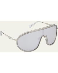 MONCLER LUNETTES - Vangarde Metal Shield Sunglasses - Lyst