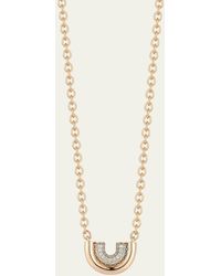 WALTERS FAITH - Thoby 18k Rose Gold Diamond Small Tubular Necklace - Lyst