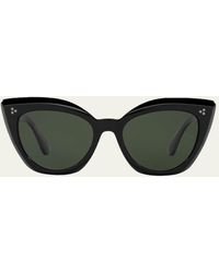 Oliver Peoples - Laiya Dramatic Acetate Cat-eye Sunglasses - Lyst