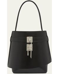 Givenchy - Shark Lock Bucket Bag In Box Leather - Lyst