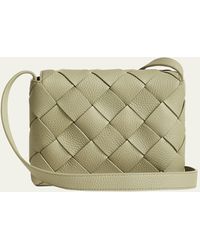 Bottega Veneta - Small Intreccio Leather Crossbody Bag - Lyst