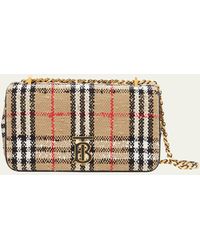 Burberry - Lola Small Vintage Check Boucle Shoulder Bag - Lyst