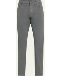 Kiton - Slim Fit Cotton-stretch 5-pocket Pants - Lyst