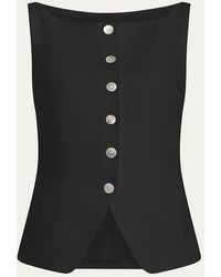 Cinq À Sept - Lemonis Tailored Crepe Vest - Lyst
