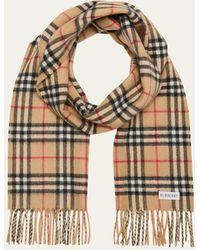 Burberry - Cashmere Vintage Check Rectangle Scarf - Lyst