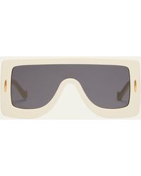 Loewe - Anagram Acetate & Metal Shield Sunglasses - Lyst