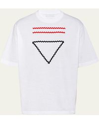 Prada - Cotton Logo T-shirt - Lyst