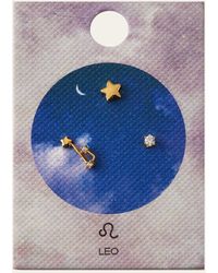 Tai - Zodiac Constellation Stud Earrings W/ Cubic Zirconia - Lyst