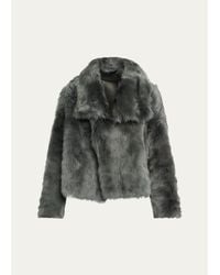 Yves Salomon - Veste Reversible Leather & Shearling Jacket - Lyst