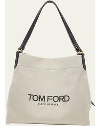 Tom Ford - Amalfi Large Tote In Canvas - Lyst