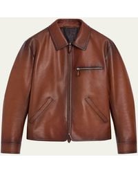 Berluti - Un Jour Patina Leather Blouson - Lyst