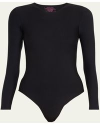 Commando - Butter Long-Sleeve Crewneck Thong Bodysuit - Lyst
