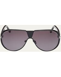 Tom Ford - Vicenzo Metal And Acetate Aviator Sunglasses - Lyst
