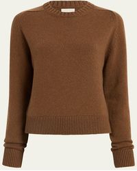 KHAITE - Nera Cashmere Crewneck Sweater - Lyst