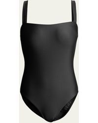 Matteau - Square-neck Maillot One-piece Swimsuit - Lyst