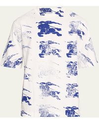 Burberry - Ekd Stamp-print Jersey T-shirt - Lyst