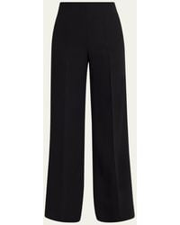 Akris - Double-Face Wool Bootcut Trousers - Lyst