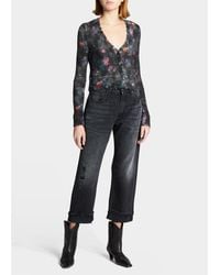 R13 - Wide-Leg Cropped Boyfriend Jeans - Lyst