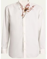Dries Van Noten - Croom Cotton Floral-Graphic Dress Shirt - Lyst