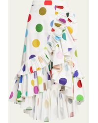Libertine - Summer Spots Midi Skirt With Ruffle Details - Lyst
