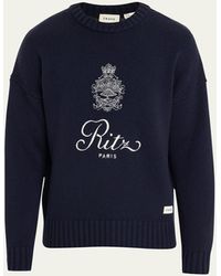 FRAME x Ritz Paris - Cashmere Crest Sweater - Lyst