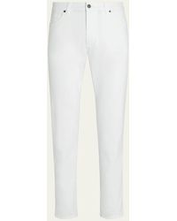 ZEGNA - City Fit Stretch Gabardine 5-Pocket Pants - Lyst