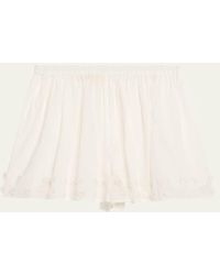 Ulla Johnson - Nima Cotton Coverup Shorts - Lyst