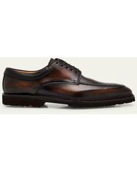 Bontoni - Eroico Leather Lug-Sole Derby Shoes - Lyst