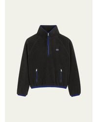 Ami Paris - Half Zip Fleece Jacket - Lyst