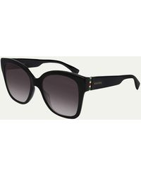 Gucci - Square Acetate Sunglasses - Lyst