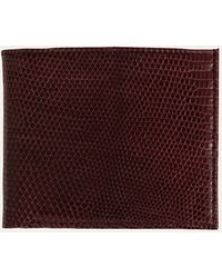 Abas - Lizard Leather Bifold Wallet - Lyst