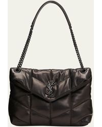 Saint Laurent - Lou Puffer Medium Ysl Shoulder Bag In Quilted Leather - Lyst