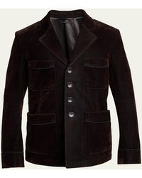 Tom Ford - Wool Patch Pocket Single-Breasted Blazer - Lyst