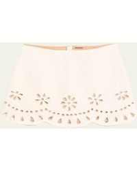Alexis - Etra Embellished Cut-Out Mini Skirt - Lyst
