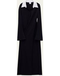 Courreges - Long Twist Polo Dress With Slit - Lyst