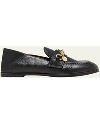 See By Chloé - Aryel Leather Chain Loafers - Lyst
