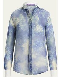 Ralph Lauren Collection - Nancie Washed Wildflowers Silk Button-front Shirt - Lyst