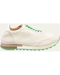 The Row - Owen Textile & Leather Runner Sneakers - Lyst