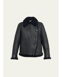 Akris - Arno Lamb Shearling Jacket - Lyst