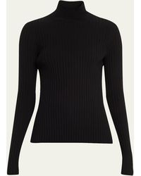 Lafayette 148 New York - Ribbed Stand-collar Sweater - Lyst