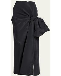 Alexander McQueen - Pencil Midi Skirt With Bow Detail - Lyst