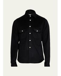 Kiton - Cashmere And Wool Flap-Pocket Overshirt - Lyst