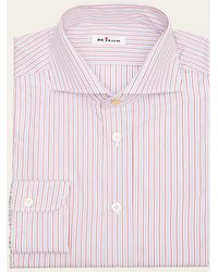 Kiton - Cotton Multi-Stripe Sport Shirt - Lyst