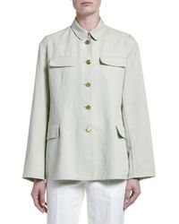 emporio armani cream cashmere coat