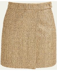 Tom Ford - Wool Blend Tweed Mini Skirt - Lyst