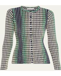 Jonathan Simkhai - Mabel Openwork Cardigan - Lyst